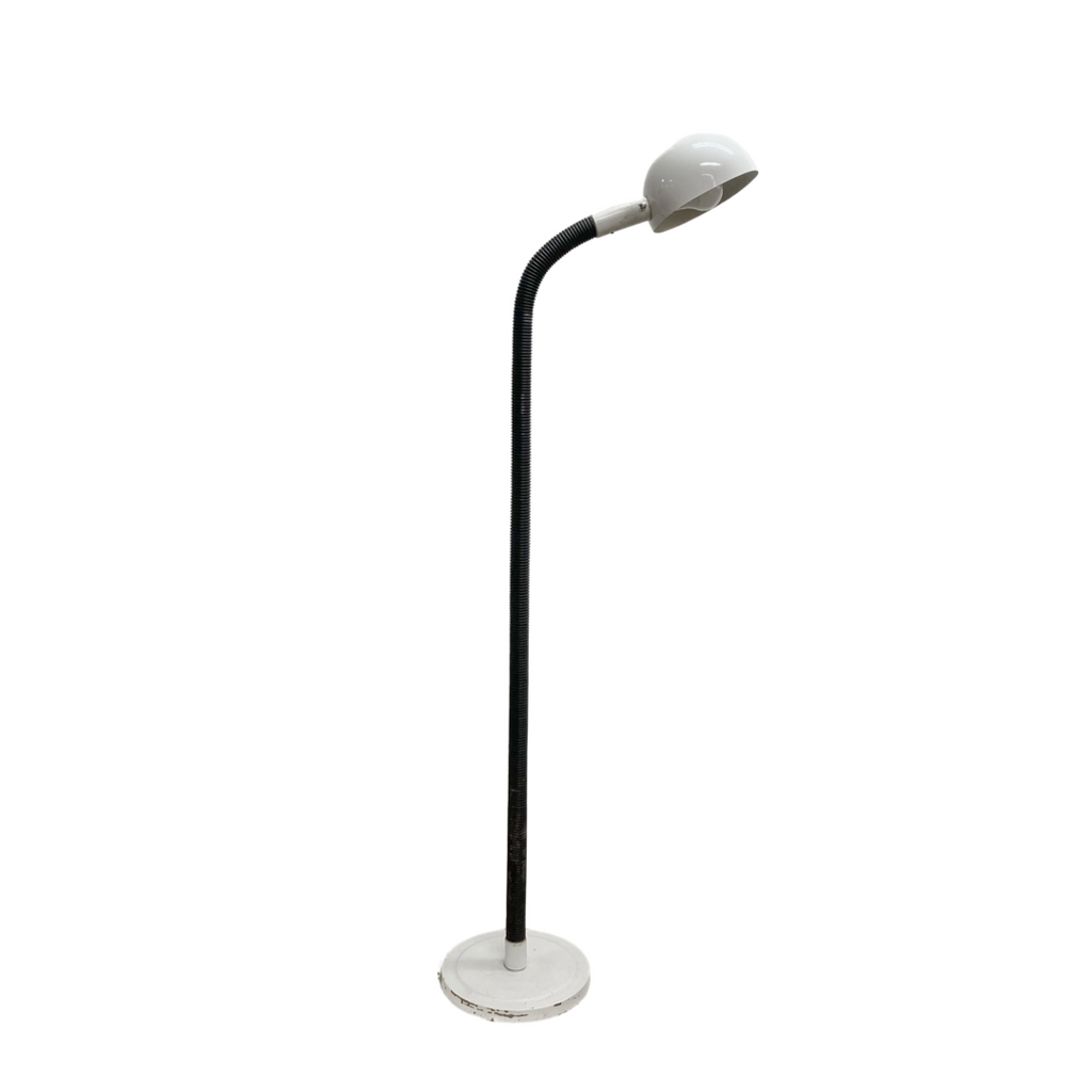 1970s Flexi Oslo Floor Lamp With White Enamel Shade