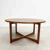 Rare Mid Century Parker Round 'Sundial' Teak Coffee Table