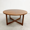 Rare Mid Century Parker Round 'Sundial' Teak Coffee Table