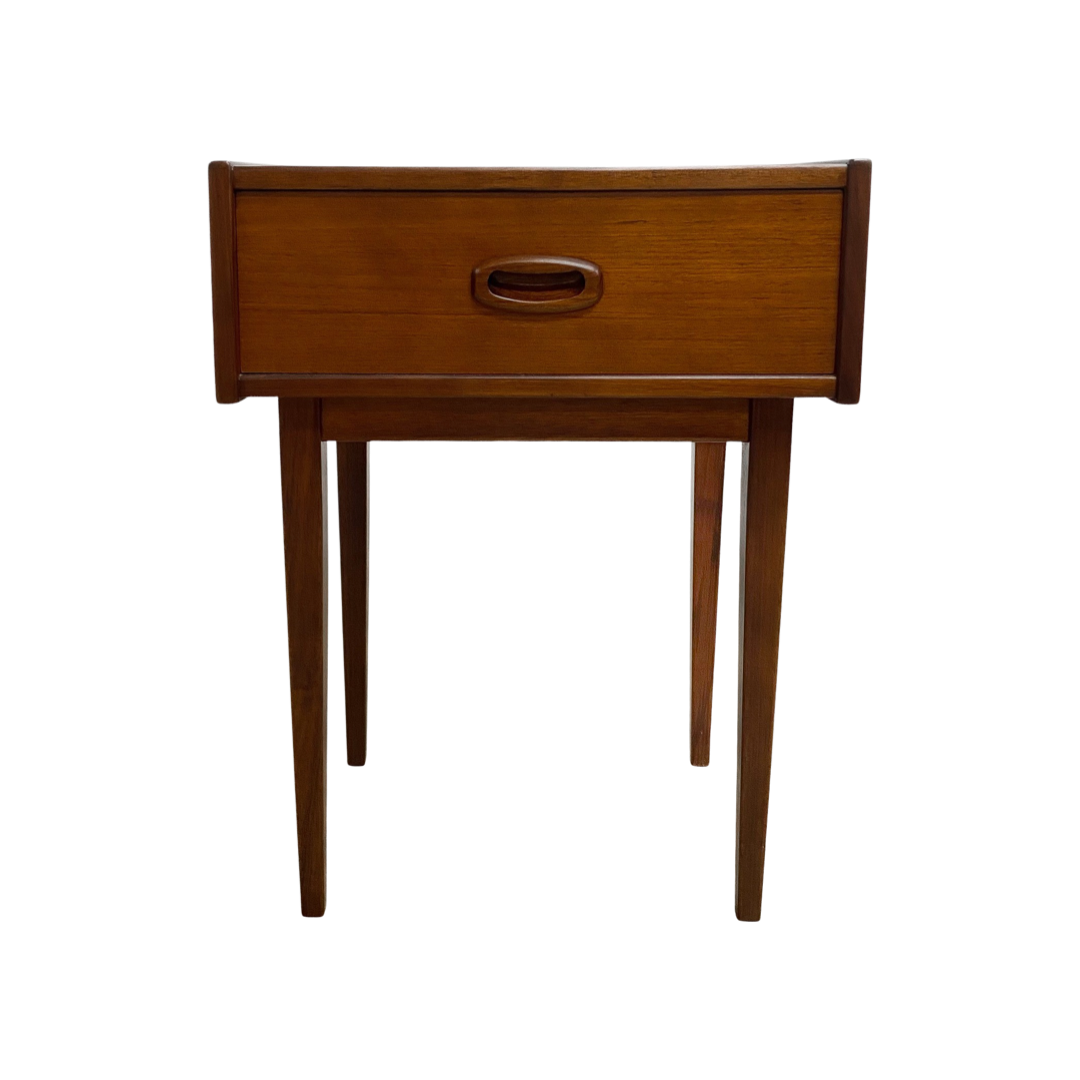 Mid Century Parker Teak Bedside Table The Design Ark