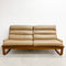 Tessa T4 Vintage 2 Seater Mid Century Beige Leather Lounge