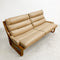 Tessa T4 Vintage 2 Seater Mid Century Beige Leather Lounge