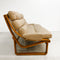 Tessa T4 Vintage 2 Seater Mid Century Beige Leather Lounge