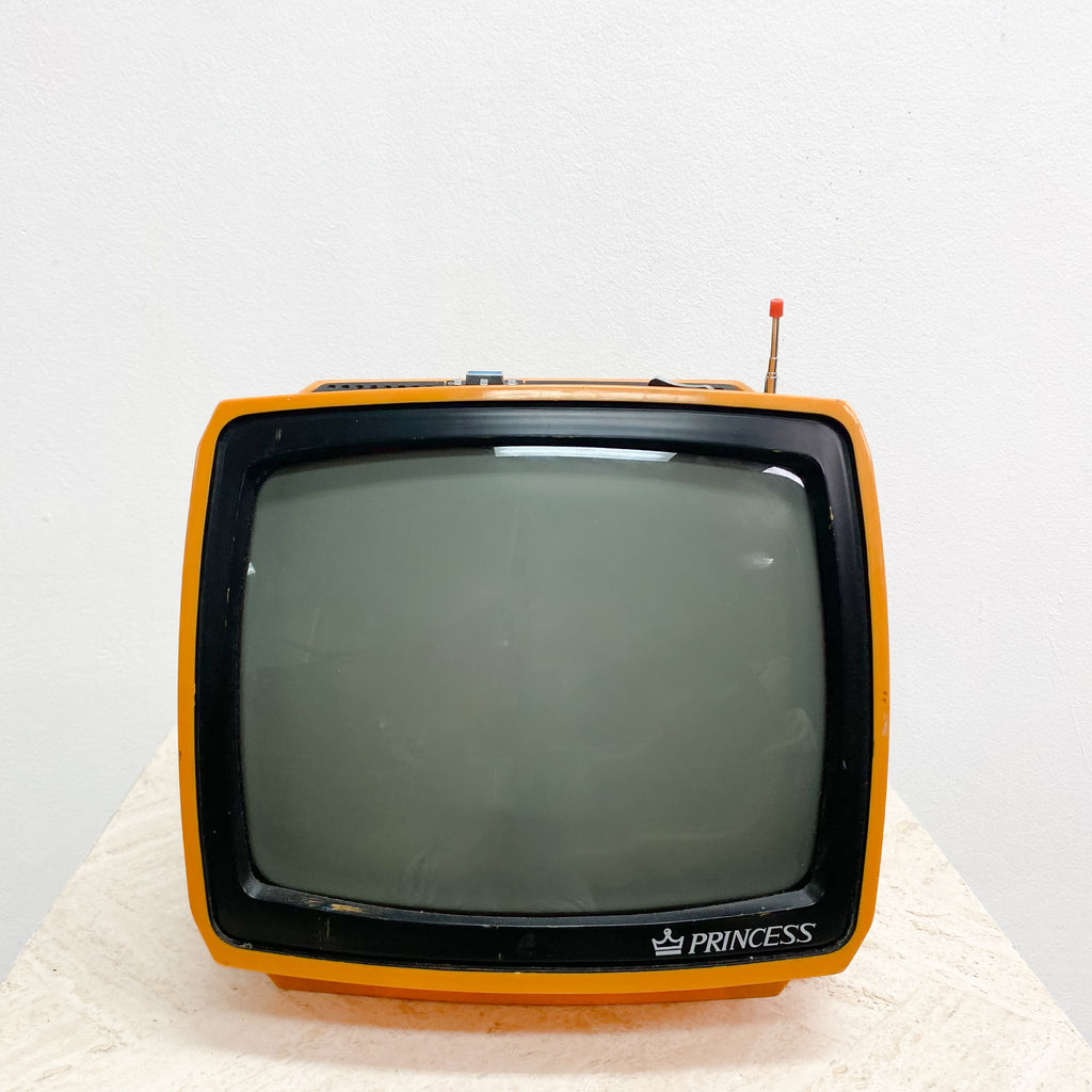 Fabulous Mid Century Space Age Orange Princess Television