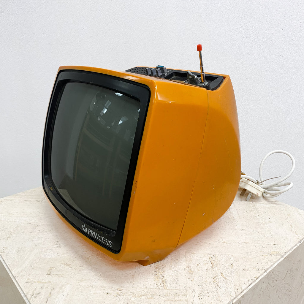 Fabulous Mid Century Space Age Orange Princess Television