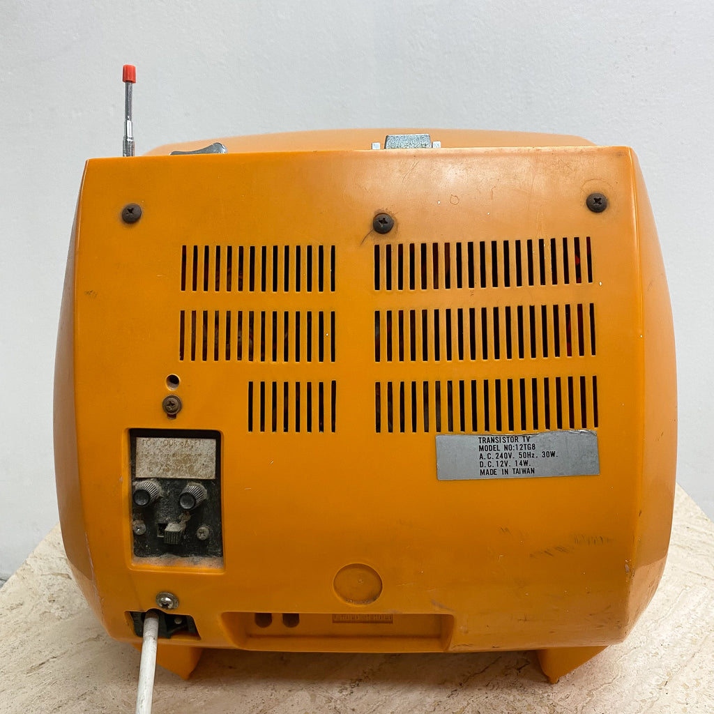 Fabulous Mid Century Space Age Orange Princess Television