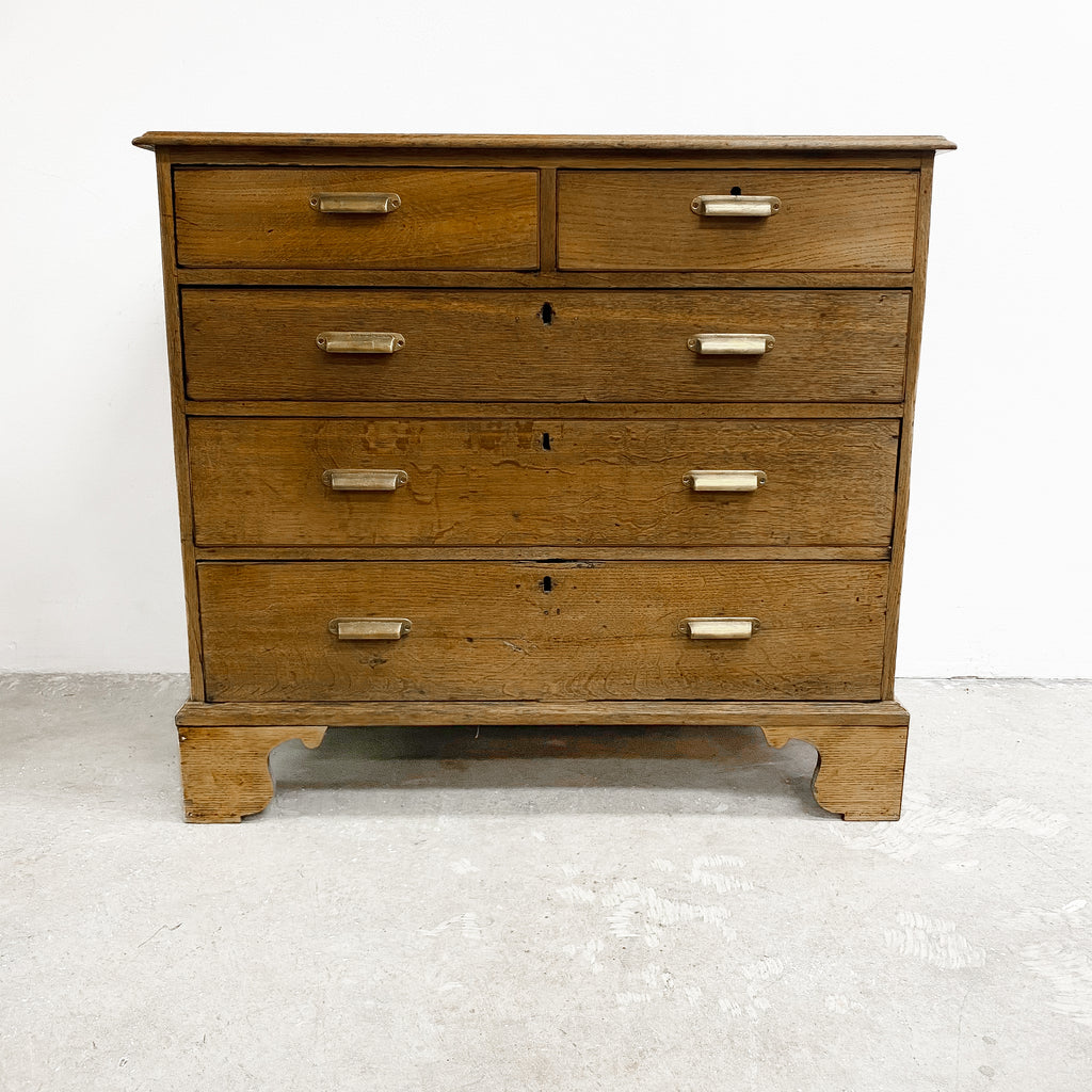Antique Oak Chest Of Drawers - Restored