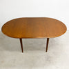 Mid Century Parker Teak Round Extension Dining Table - Restored