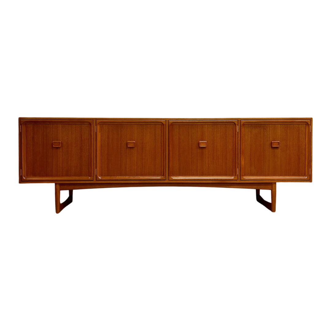 Mid Century Parker Square Handle Sideboard - Restored