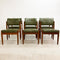 Set Of 6 Green Chiswell Dining Chairs Circa 1973