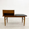 Mid Century Teak Telephone Hall Table Console
