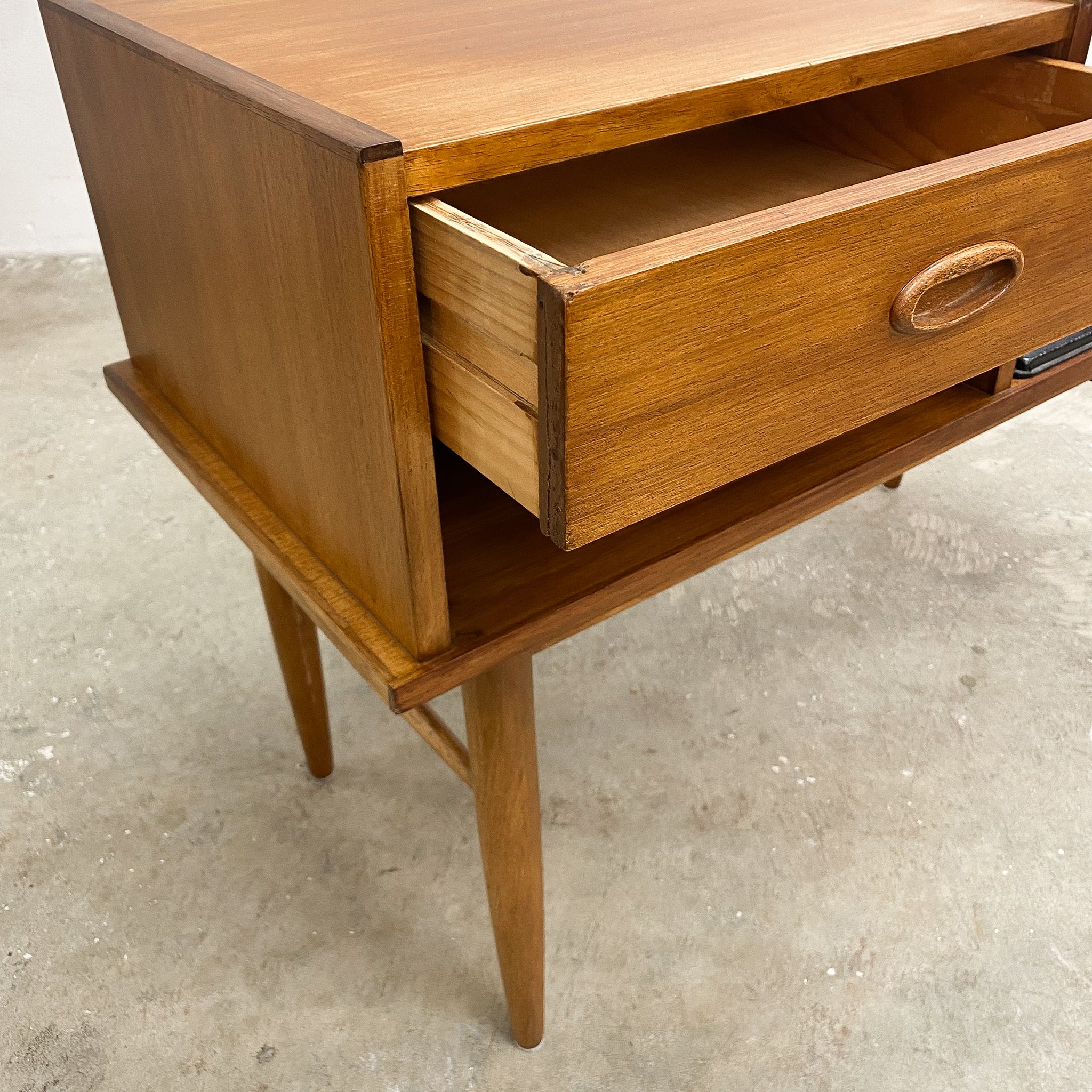 Original Mid Century Teak Telephone Table Console– The Design Ark