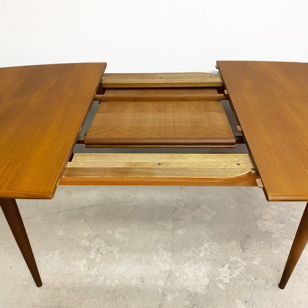 Mid Century Parker 'D' End Extension Dining Table - Restored