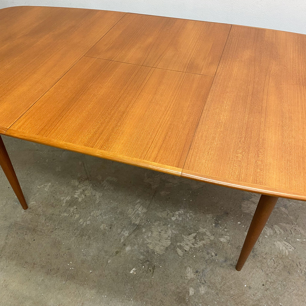 Mid Century Parker 'D' End Extension Dining Table - Restored