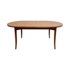 Mid Century Parker Teak Oval Extension Dining Table