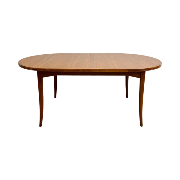 Mid Century Parker Teak Oval Extension Dining Table