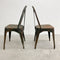 Set of 8 Tolix Style Industrial Cafe Dining Chairs by Le Forge Sydney