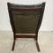 Black Leather Siesta Chair By Ingmar Relling C1960s
