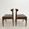 Set of 6 Mid Century Spade Back Dining Chairs