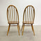 Set of 6 Mid Century Ercol Quaker Windsor Dining Chairs