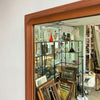 Mid Century Modern Parker Teak Finger Jointed Mirror