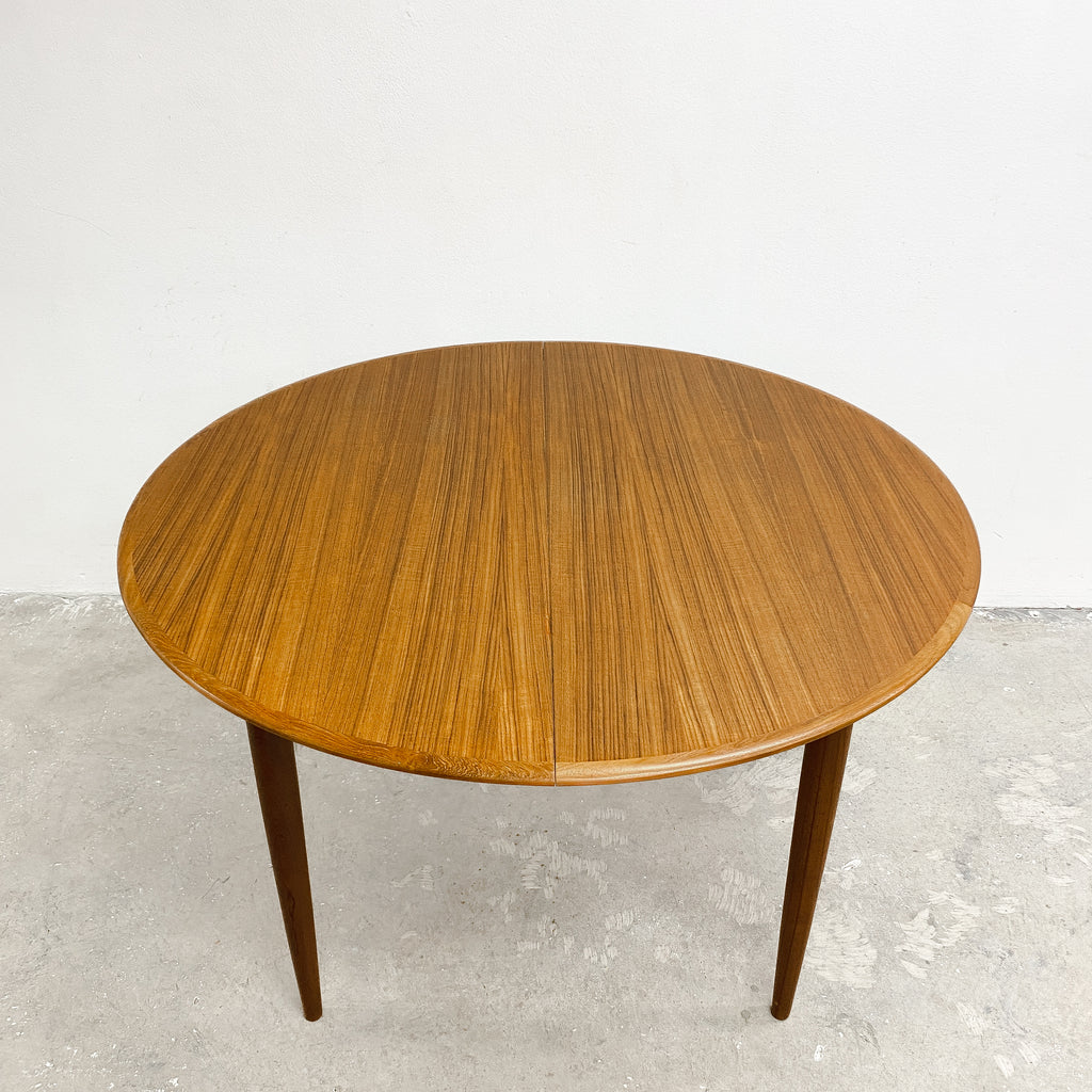 Mid Century Parker Round Extension Dining Table - Restored