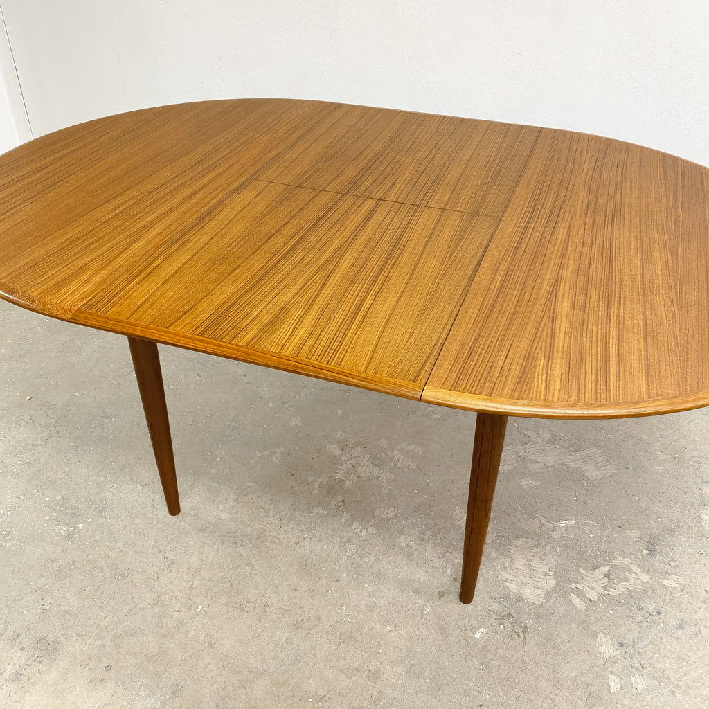 Mid Century Parker Round Extension Dining Table - Restored