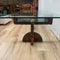 Large Bespoke Reclaimed Wooden And Glass Top Coffee Table