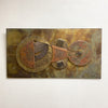 Copper And Brass Mid Century 1970s Brutalist Wall Art