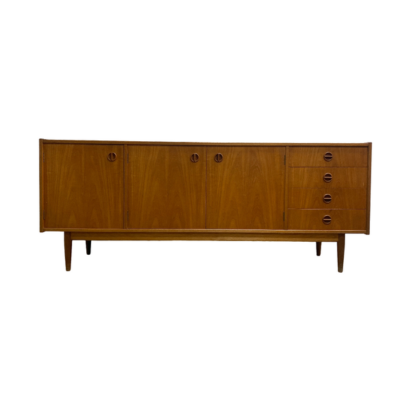 Mid Century Parker Nordic Cats Eye Teak Sideboard