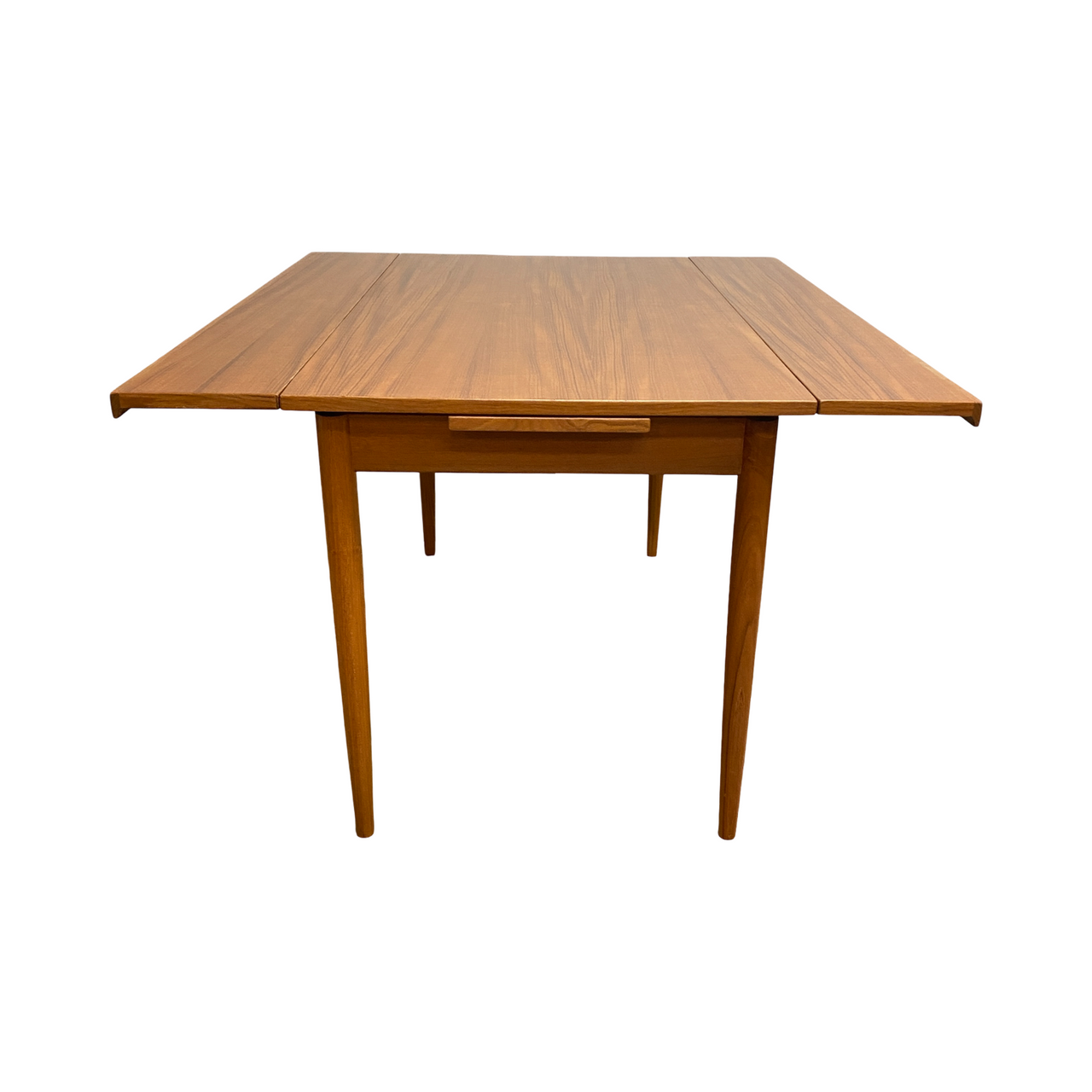 Rare Mid Century Parker Teak Side Extension Dining Table
