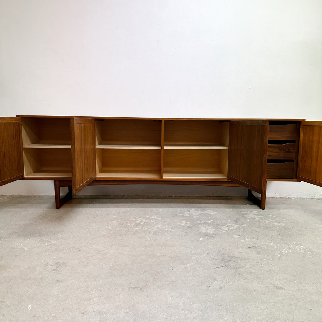 Mid Century Parker Square Handle Sideboard - Restored