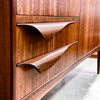 Rare Mid Century Australian Blackbean Sideboard With Cocktail Cabinet
