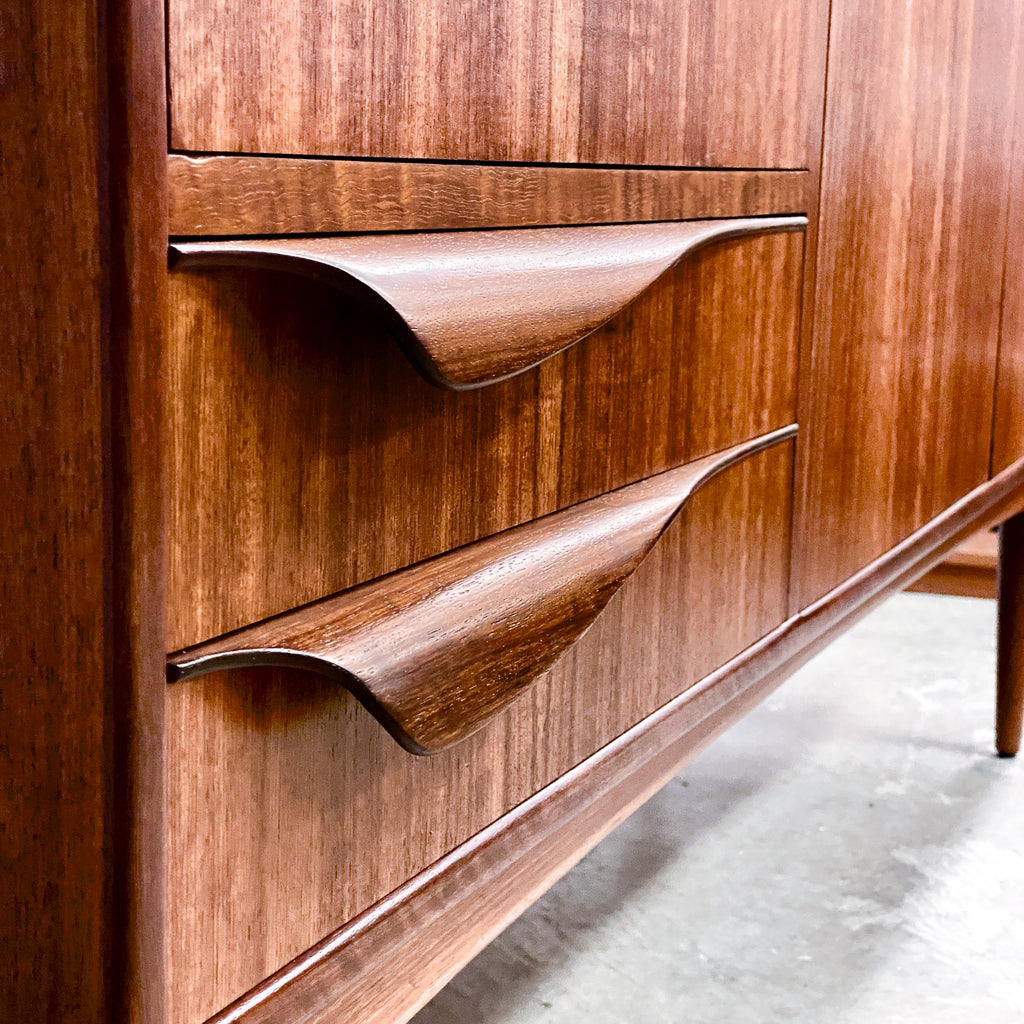 Rare Mid Century Australian Blackbean Sideboard With Cocktail Cabinet