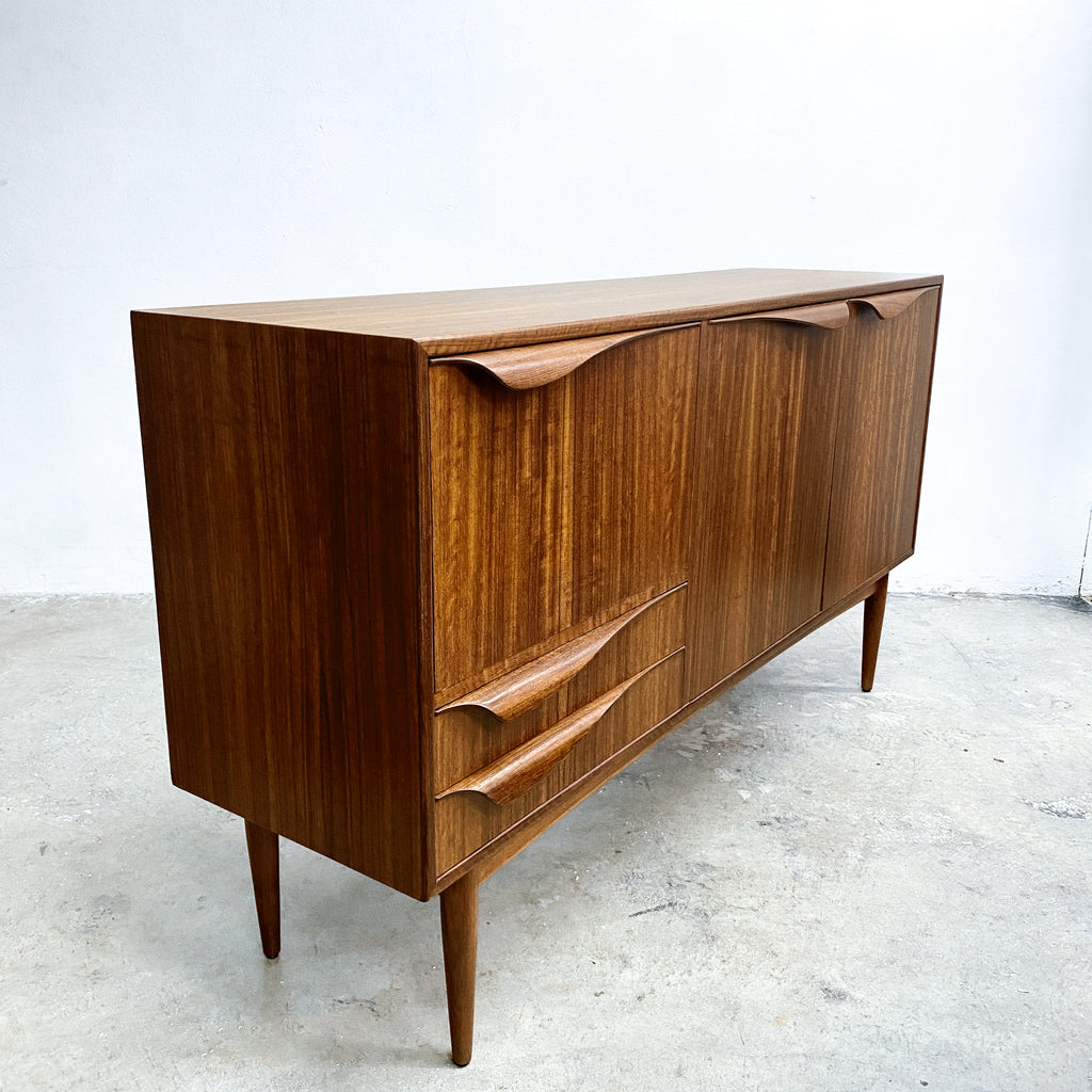Rare Mid Century Australian Blackbean Sideboard With Cocktail Cabinet