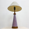 Mid Century Purple Glazed Table Lamp 1970s