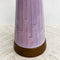 Mid Century Purple Glazed Table Lamp 1970s