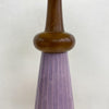 Mid Century Purple Glazed Table Lamp 1970s