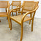 Set Of 4 Bentwood And Rattan Dining Chairs 1980s