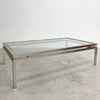 Mid Century Pierre Vandel Glass Top Coffee Table