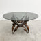 Mid Century Australian Brutalist Round Coffee Table