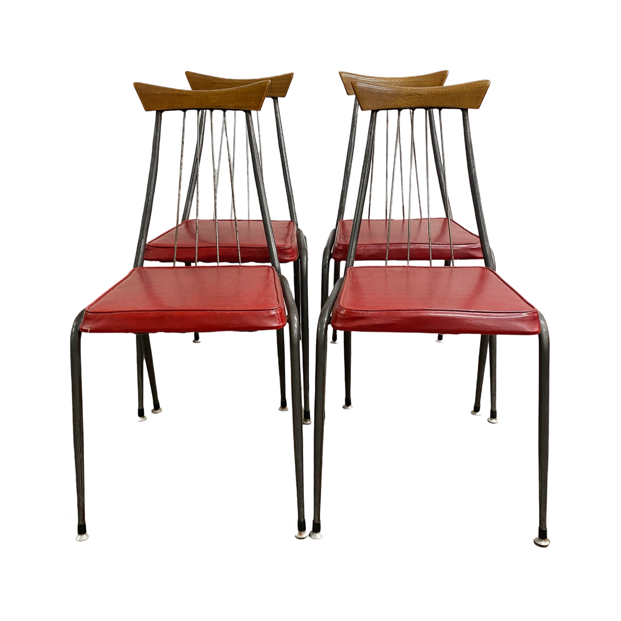 Set Of Four Mid Century Framac Viking Dining Chairs