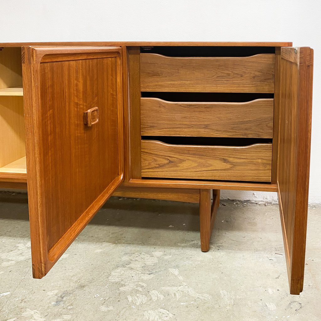 Mid Century Parker Square Handle Sideboard - Restored