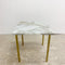 Mid Century Marble Top Side Table
