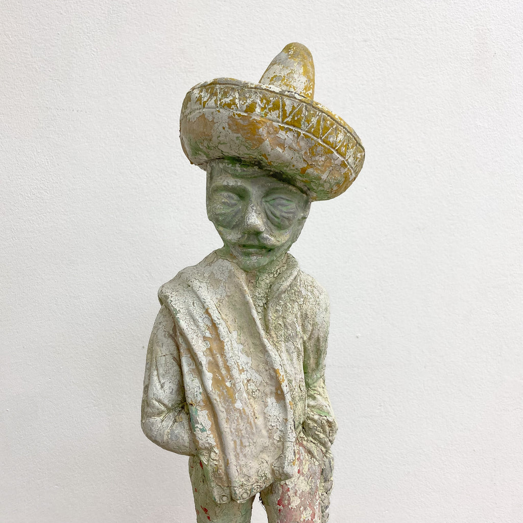 Mid Century Concrete Mexican Garden Statue