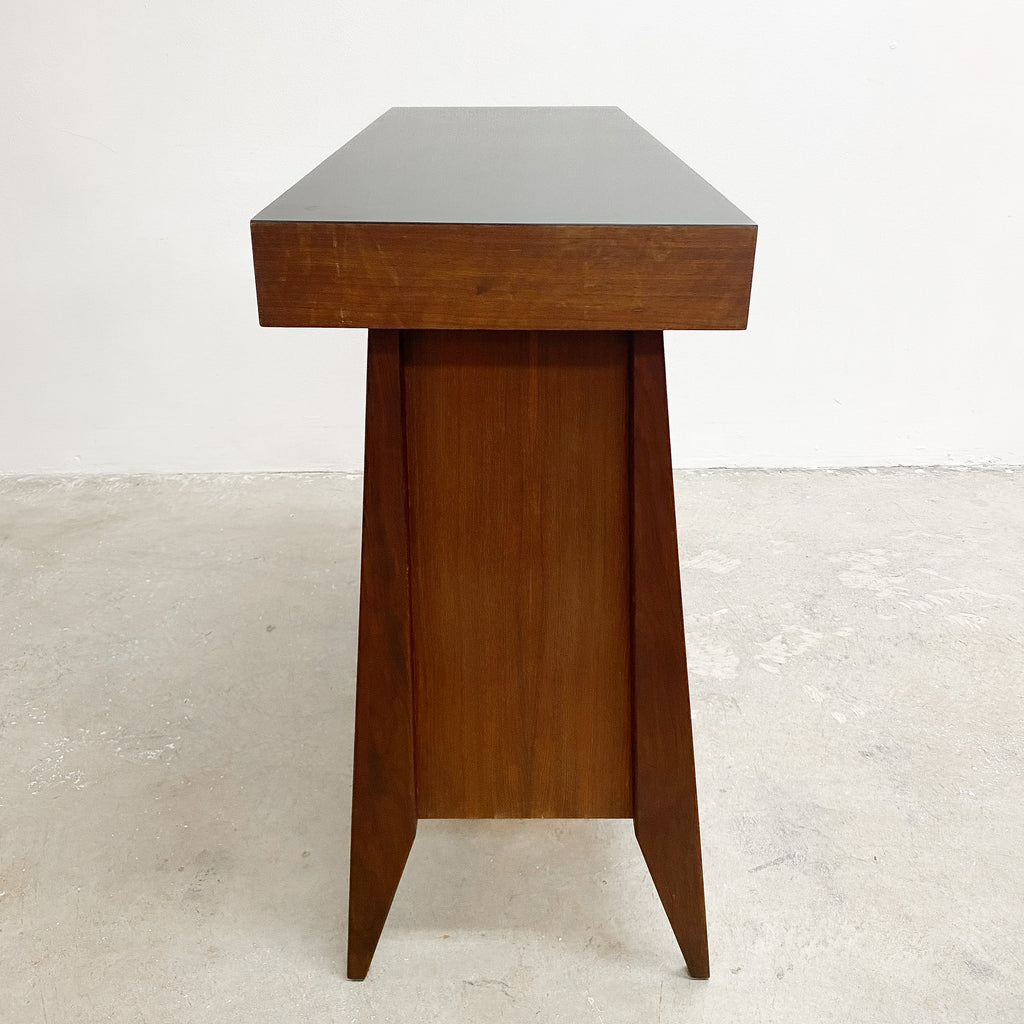 Australian Mid Century Solid Teak Drinks Bar 1960s