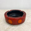 Mid Century West German Red Ceramic Ashtray