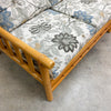 Mid Century Rattan Cane Two Seater Sofa Lounge