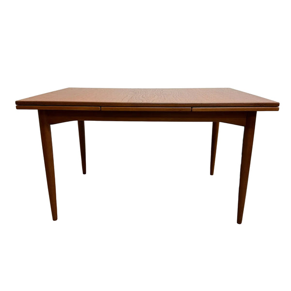 Restored Mid Century Parker Teak Extension Rectangular Dining Table