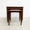 Mid Century Parker Teak Nest Of Tables - Restored